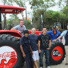 Bruce Waterfield (Coca-Cola Bottling Indonesia -seated on tractor), Jake Paterson (Quiksilver Indonesia), Tipi Jabrik (Quiksilver, ISC), Pak Agung (SATGAS Kuta), Nikko (CCBI)